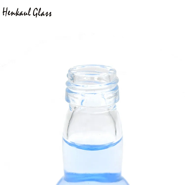Reusable 40 ML Clear Empty Glass Mini Whisky Bottle for Liquor Packaging