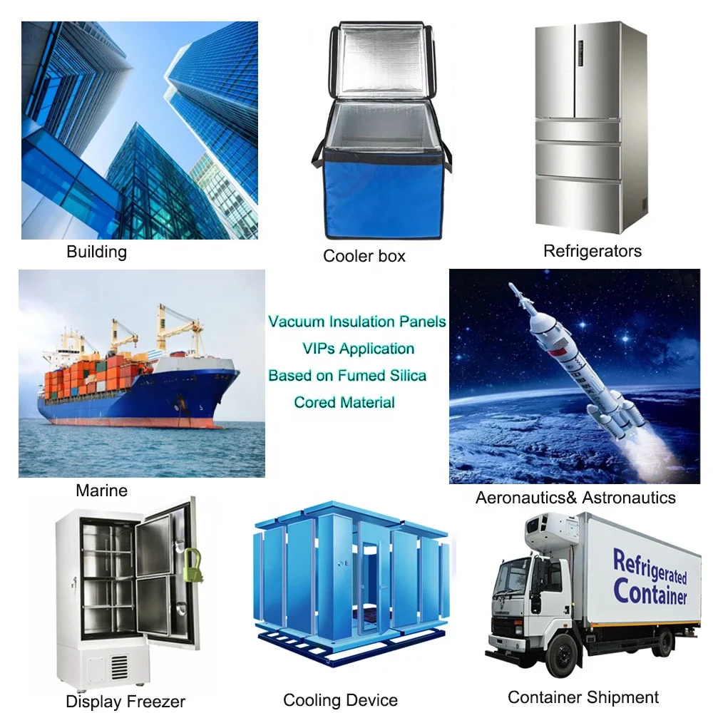 2022 Wholesale Refrigerator Fumed Silica insulation Freezer Cooler VIP Vacuum Insulated Panel
