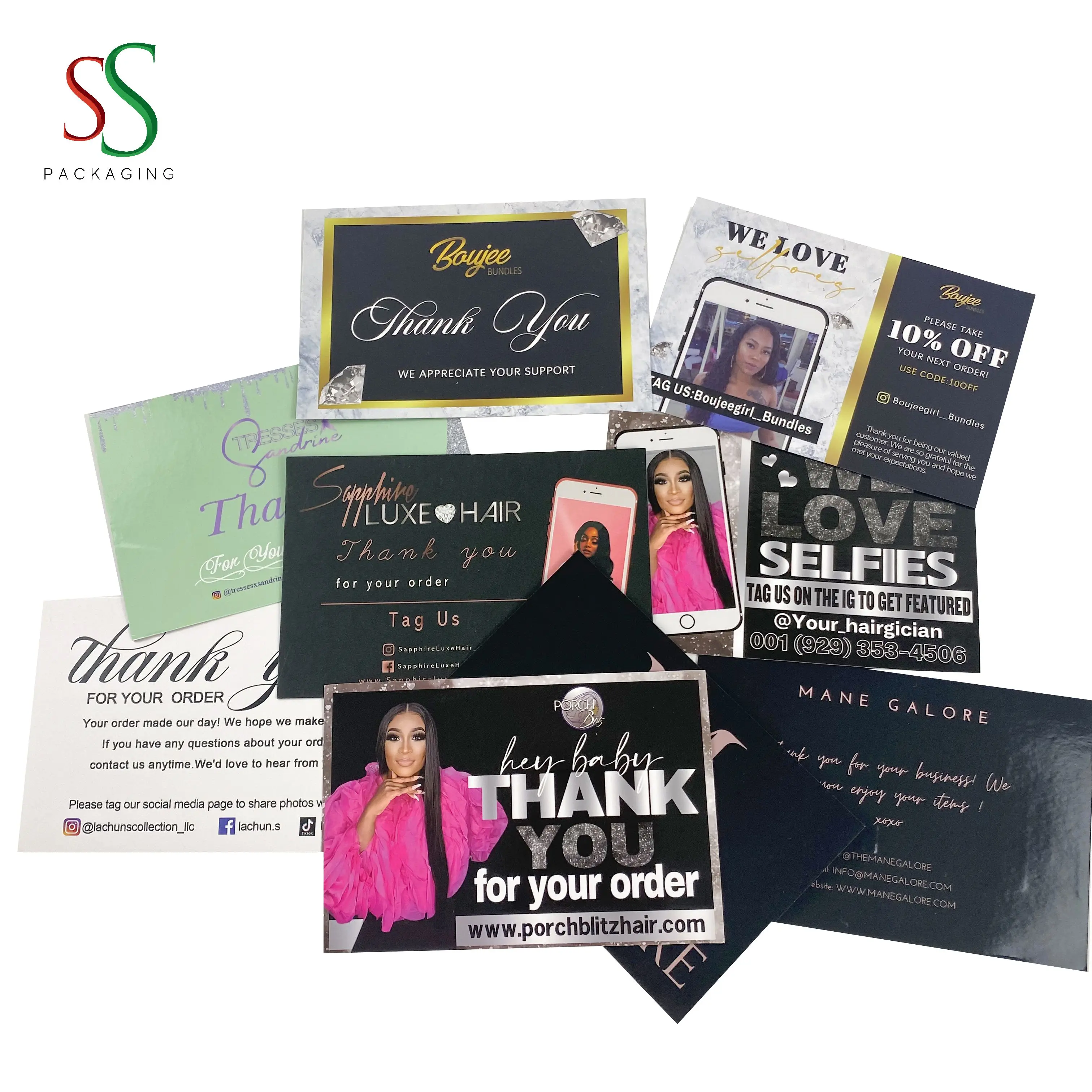 Hot Selling Good Quality Custom Thank You Card for Small Business