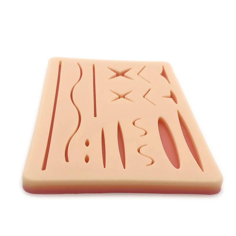 Advanced Suture Training Kit Lifelike Skin Suture Training Model Cutting-Edge Suture Pad with Realistic Wounds
