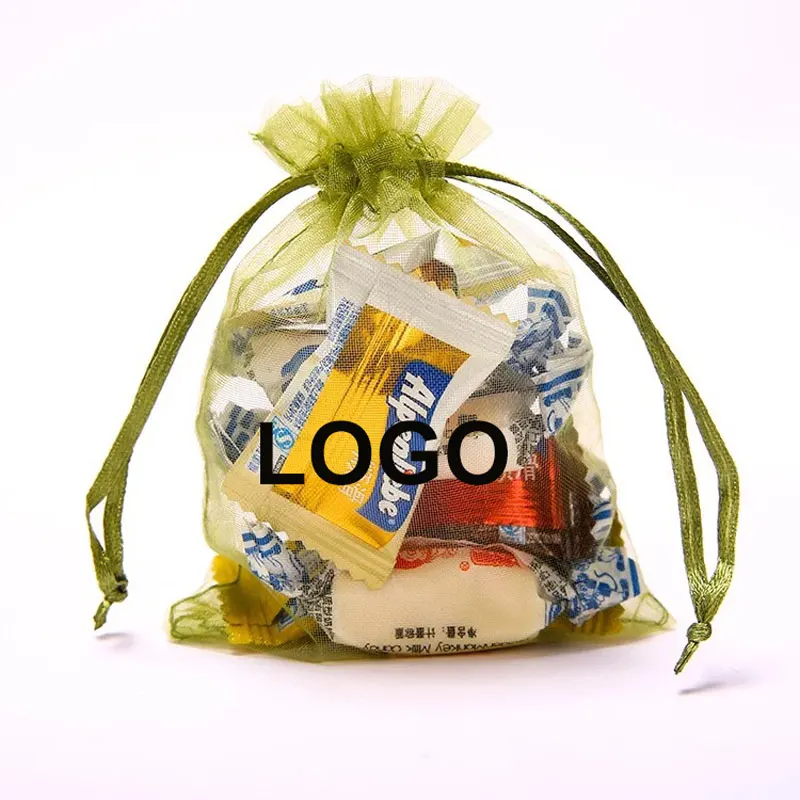 Pure Organza bags and transparent yarn bags clear jewelry packaging bags