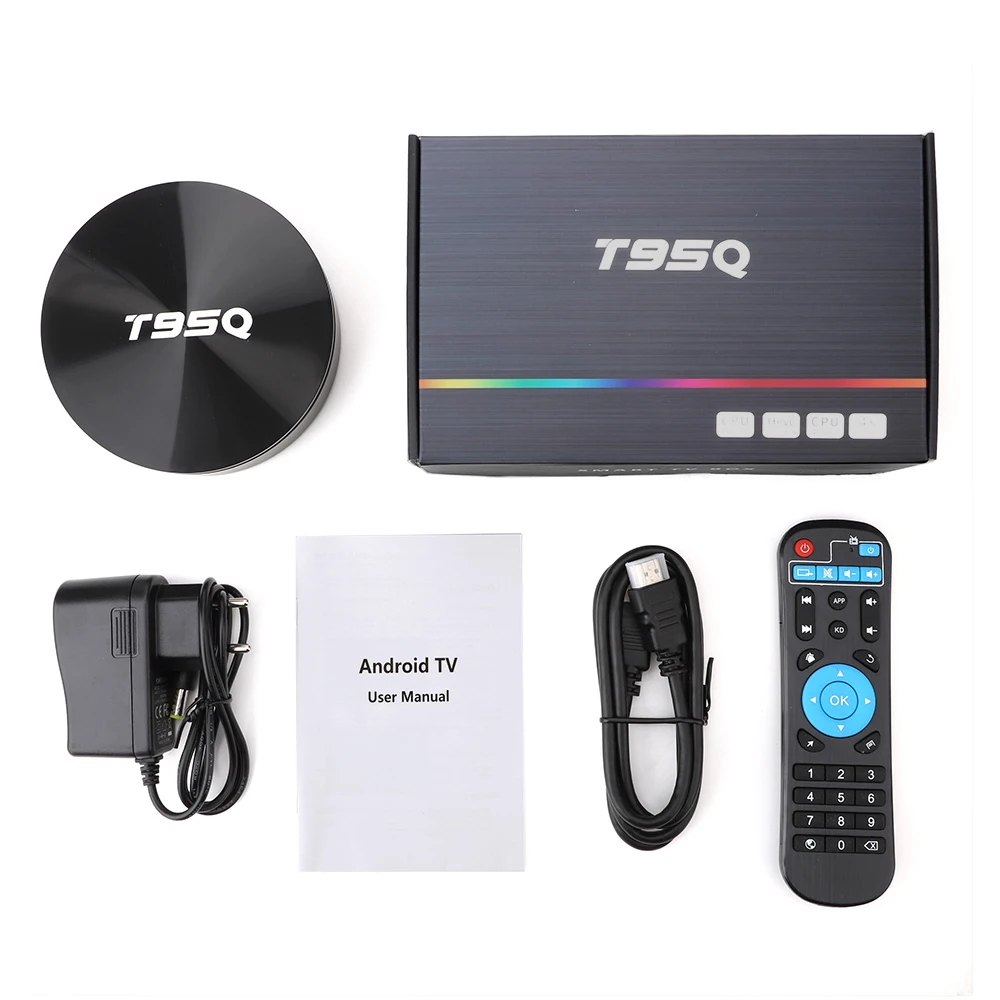 Android 9.0 New Arrival T95Q Iptv Box S905X2 Smart 4G 64G Wifi Tv Settop Box 4GB 64GB Quad Core