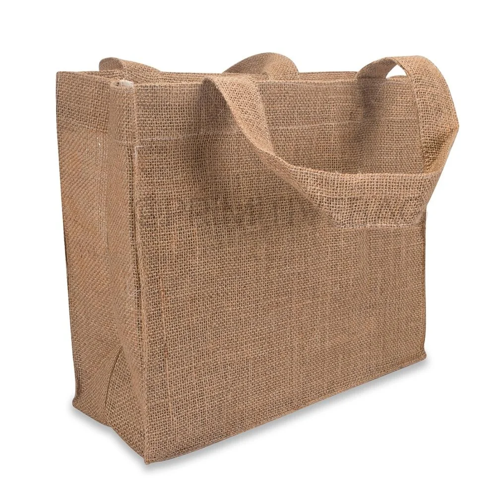 Shopping Bag Custom Logo Cheap Pocket Foldable Bag Hot Selling Jute Hemp Jute Burlap Customized Hessian Linen Hemp,jute 200pcs