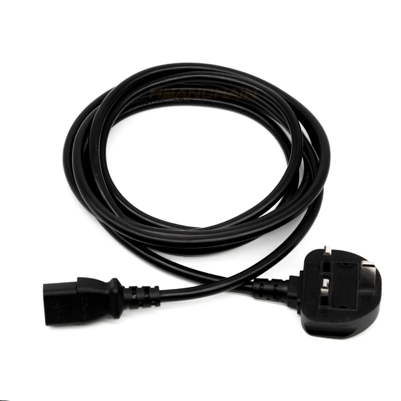 UK BS1363 to C13 Power Cord 1.8m Fused Laptop Cable for Industrial Equipment for Britain England UK Plug