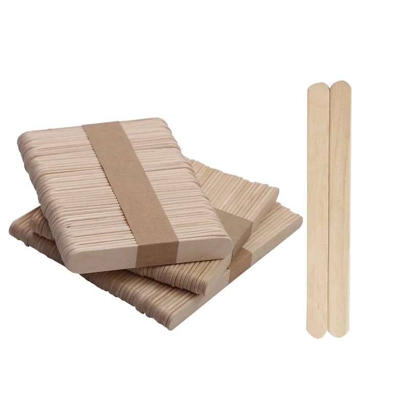disposable printed birch wooden sticks for ice cream with high quality