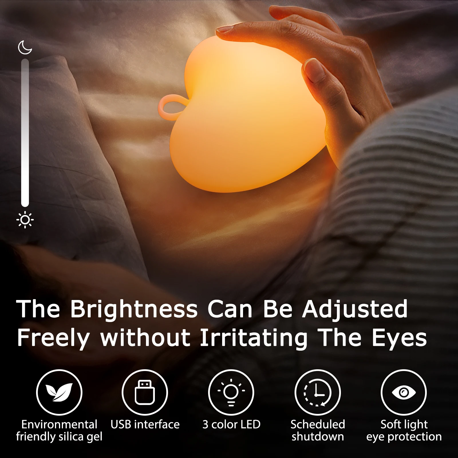 New Small Night Light Rechargeable Desk Lamp For Bedroom