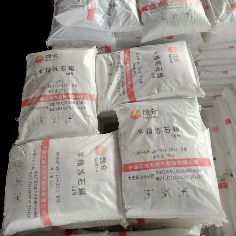Wholesale liaoning dalian kunlun paraffin wax 58-60 granules for crayon cheap paraffin wax pcm 64