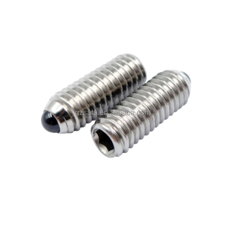 Customized Threaded Spring Plunger Ball Point Set Screws