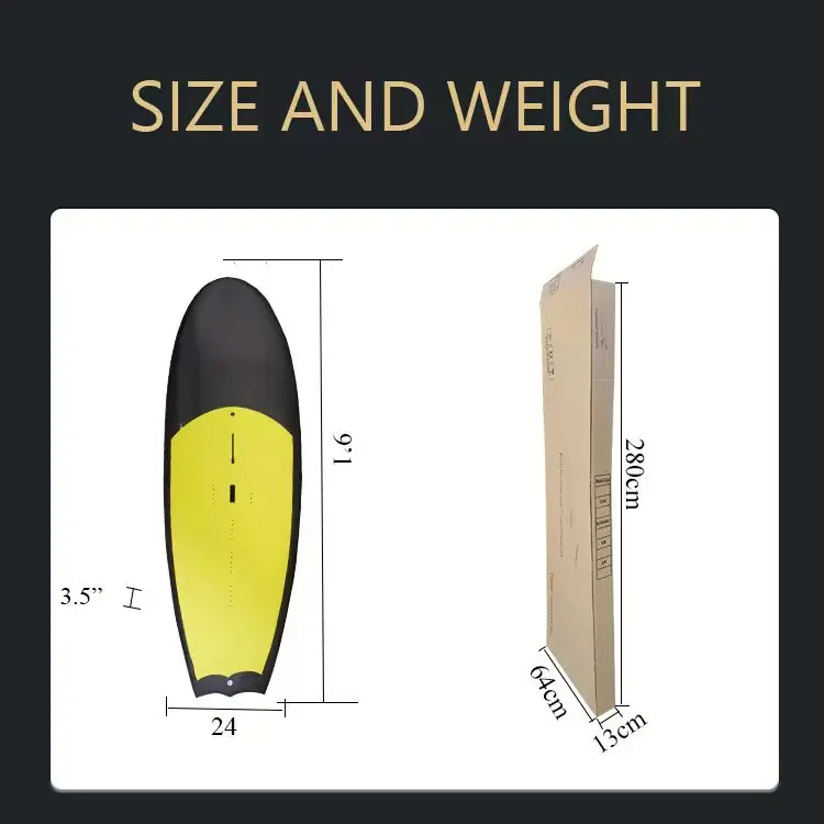 Carbon fiber EPS epoxy Hard kite surf hydro foil board
