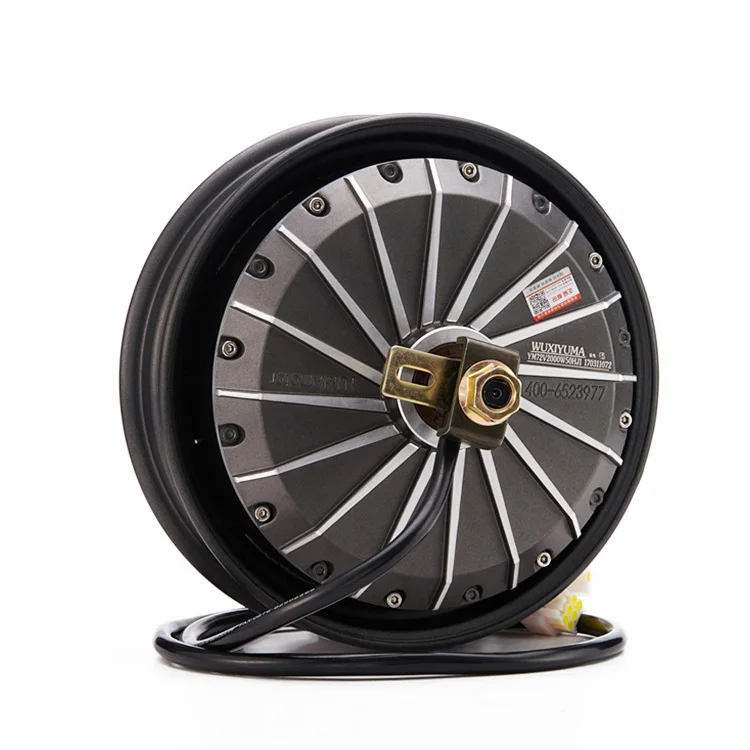 YM MOTOR 16 Inch wheel hub motor 72V high power brushless hollow shaft bldc electric 3000W - 8000w hub motor kit