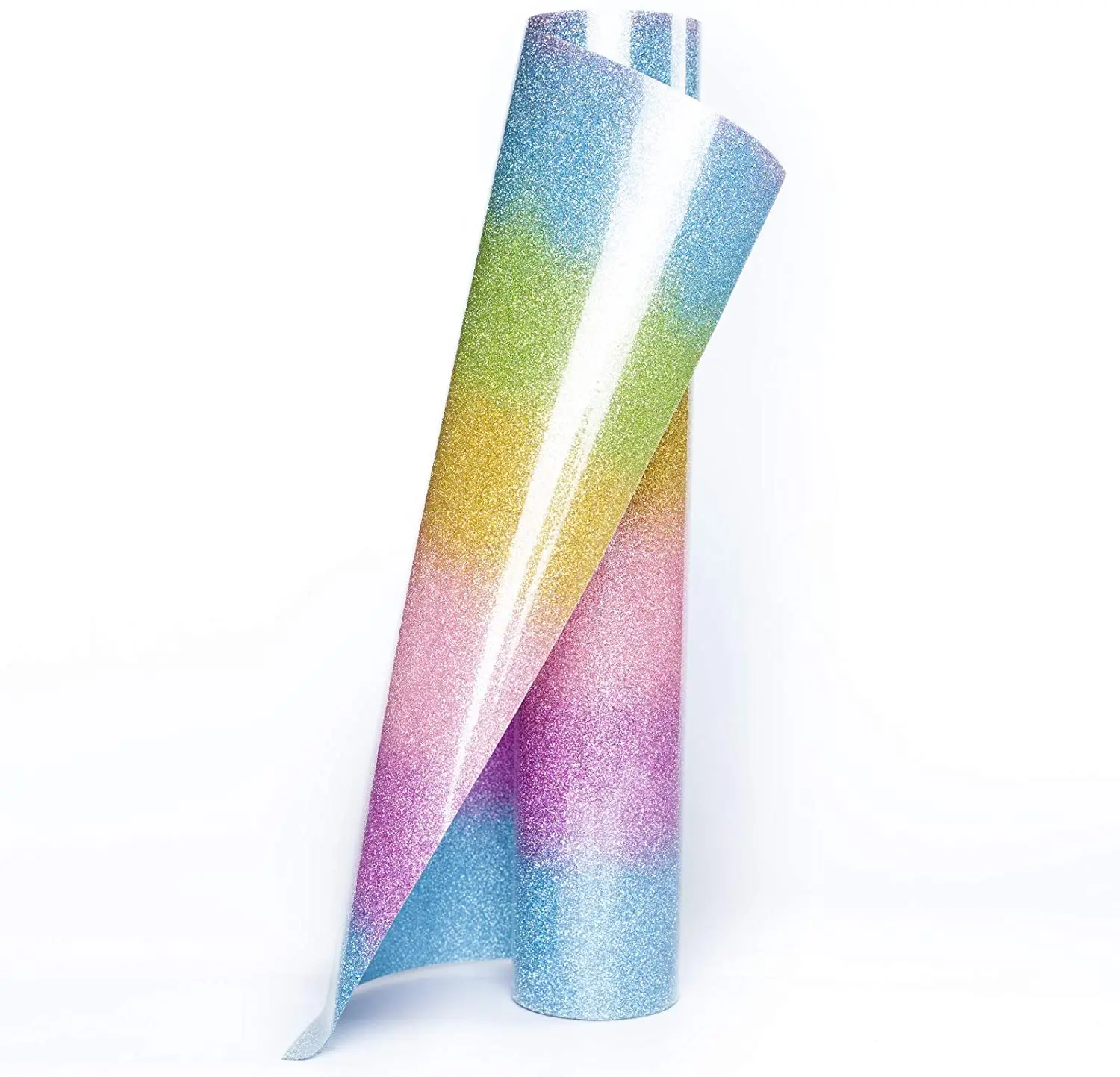 Free Sample Hot Sale HTV Roll Korea Multi Color Strip Glitter Heat Transfer Vinyl Roll