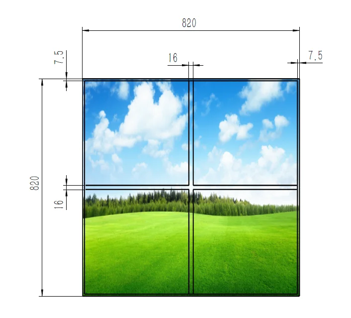 quadrate lcd monitor 17 inch 21.6 inch 22 inch 33.2 inch square tft display