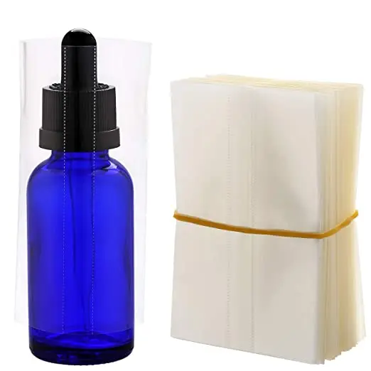 OEM PVC Heat Shrink Wrap Film for Glass Bottles 30ml Heat Shrink Wrap Bottle and Tubes
