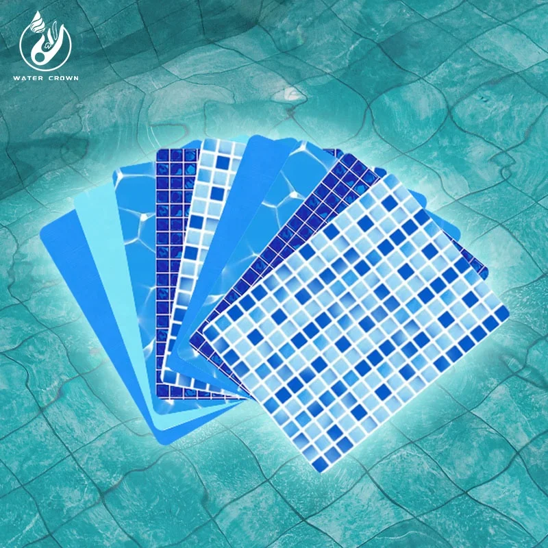 Chinese Manufacturer Water Impermeability Custom Made Civil PVC Swimming Pool Liner Adhesive Film for Above Ground Pools