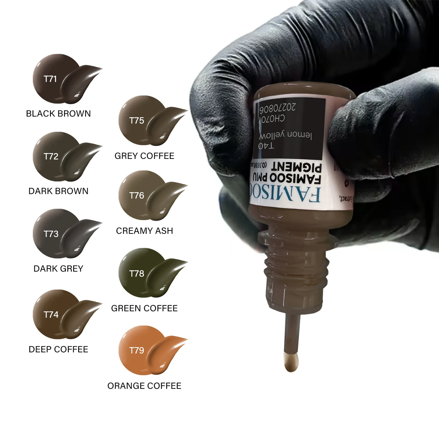 Permanent Makeup Microblading Pigments Organic Brow Cream Eyebrows Tattoo Ink for Brows