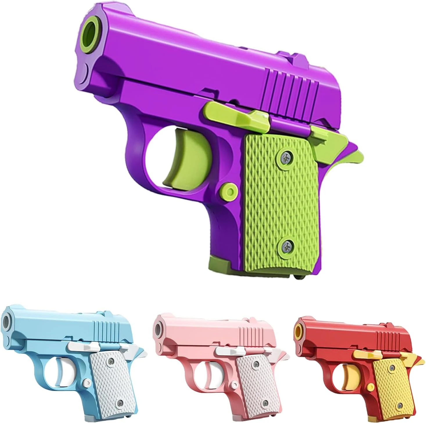 EPT Wholesale Plastic Stress Relief Fidget 1911 3D Printed Small Carrot Pistol Toy Fidget Gun for Adults