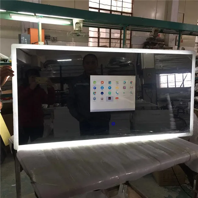 
Factory 21.5 inch android magic LED touch screen smart mirror IP44 waterproof TV with Integrated HDTV Tuner for Bathroom 
