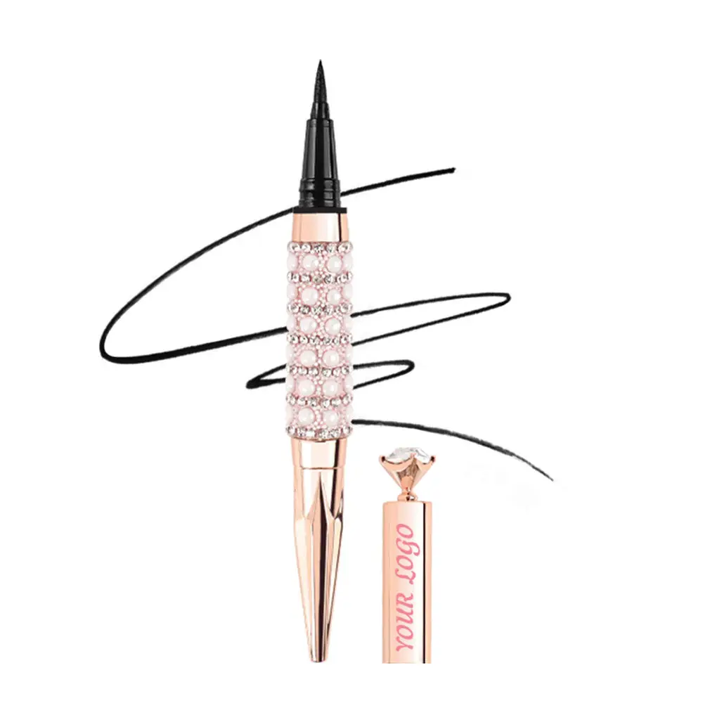 Custom Private Label Waterproof Water Activated Eyeliner Pen Wholesale Quick Dry Long Lasting Vegan Black Liquid Eyeliner