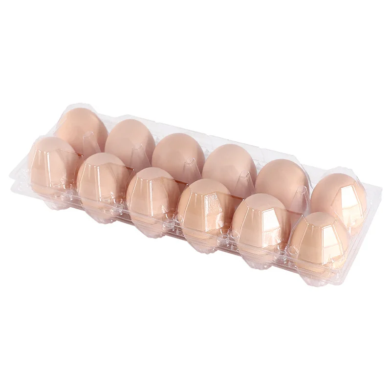 Thickened egg packaging box Disposable plastic transparent preserved egg salted duck egg tray blister storage box