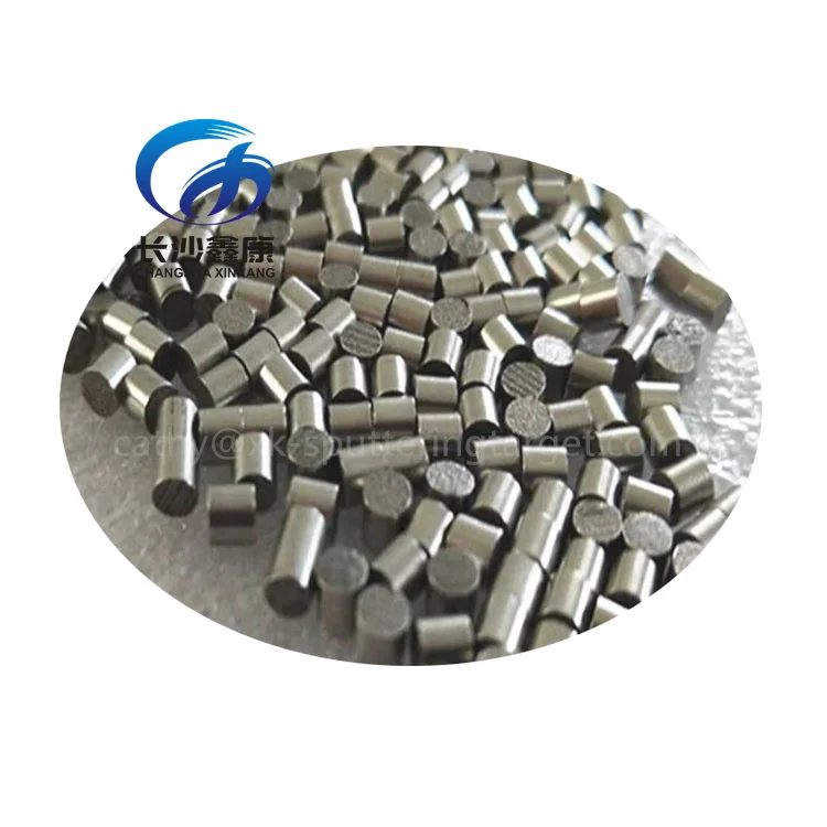 99.95% Niobium Evaporation Pellets D3x3mm D6x6mm Metal Granules for Melting Additives