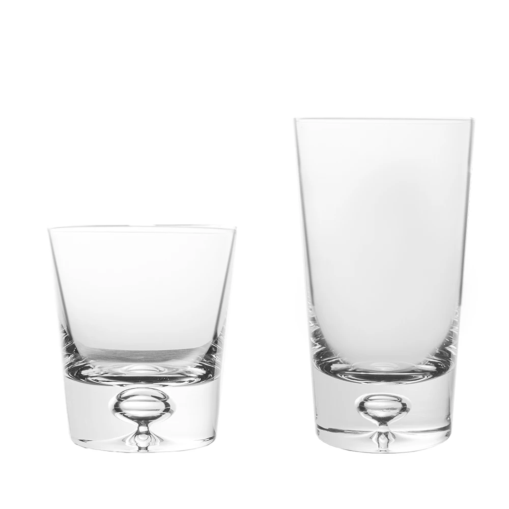 Выдунные в ручную из без примесей свинца и с украшением в виде кристаллов на высоком-шар из стекла с airbubble