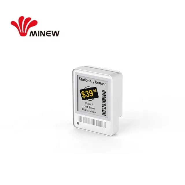 Minew 1.54 inch BLE 5.0 high-quality dot matrix e-ink display digital price tag