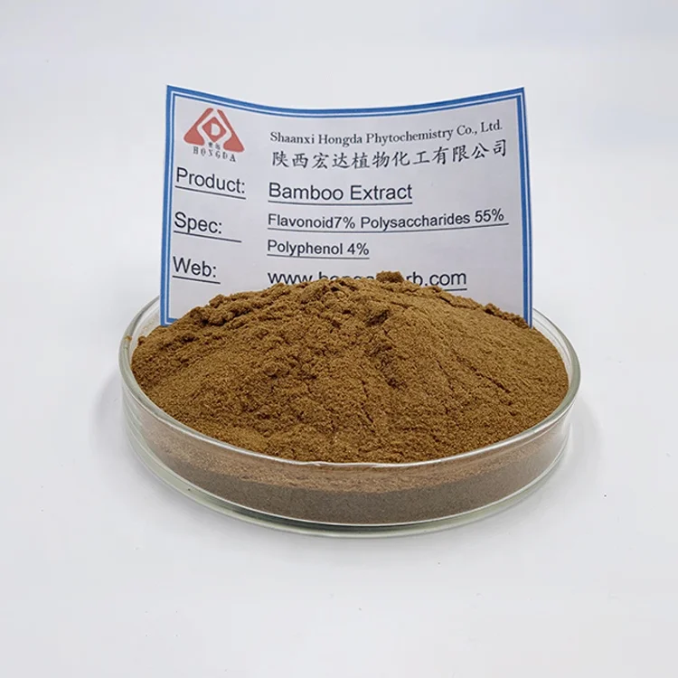 HONGDA Hot Sale Bamboo Extract Powder Bamboo Extract 70% Silica Bamboo Stem Powder