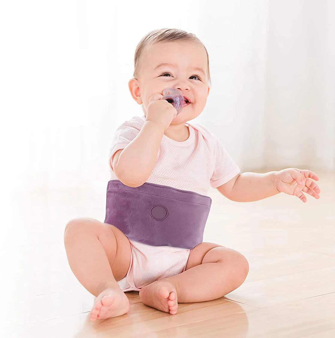 Bellewins Infant Gas Relief Heating Pad Newborns Heated Tummy Wrap Baby Belly Colic Gel Belt