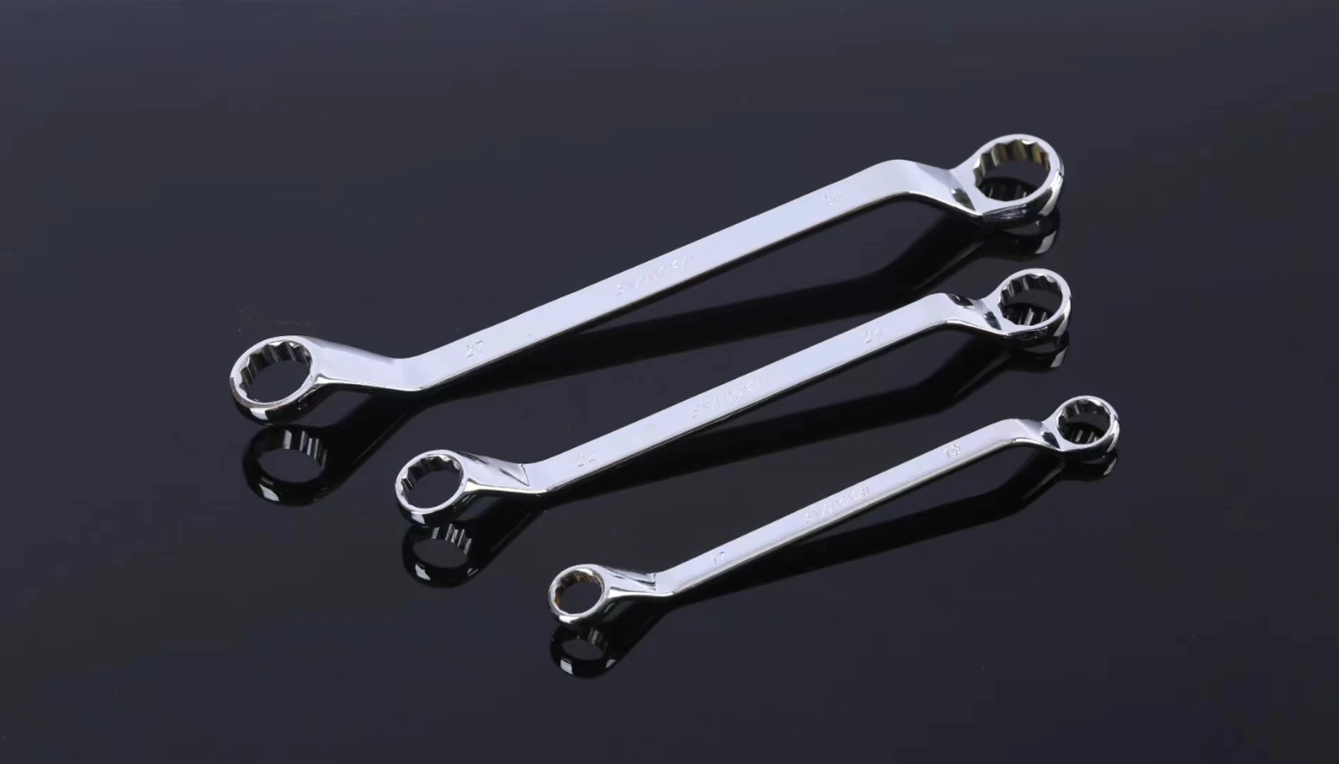 professional supply 12pcs double offset ring spanner set  CRV Box end  Wrench Set box end Ring spanner for Auto Repair