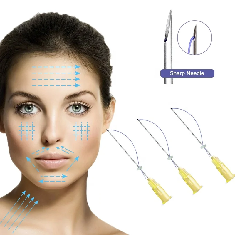 China/Korea/US PDO/PCL/PLLA Mono/screw/cog Skin Tightening Face Lifting Thread