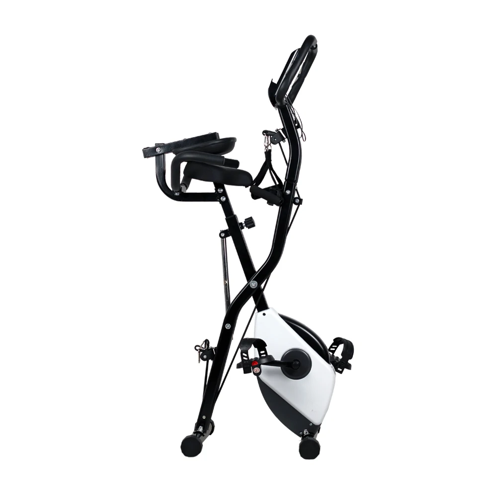 Home Use Indoor X-Bike Steel Dynamic Exercise Pedal Bike with Moving Roller