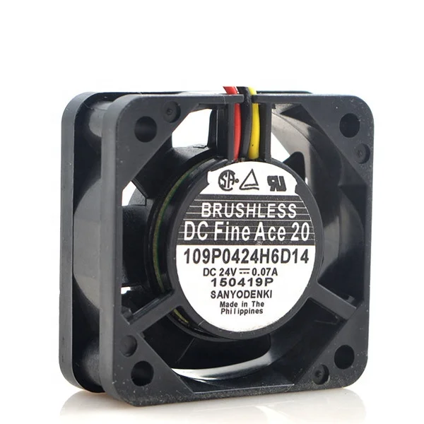 fan,cooling 109P0424H6D14 DC24V 0.07A 4CM 4020 40 * 40 * 20 mm Cooling Fan new