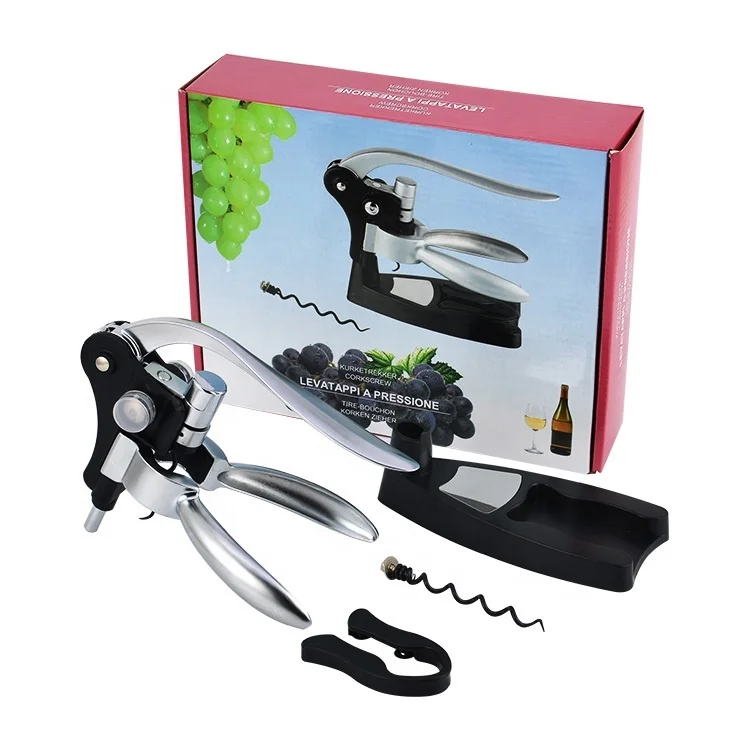 Promotional Lever Corkscrew Rabbit Wine Opener Gift Set, Prevmium Wine Opener Set