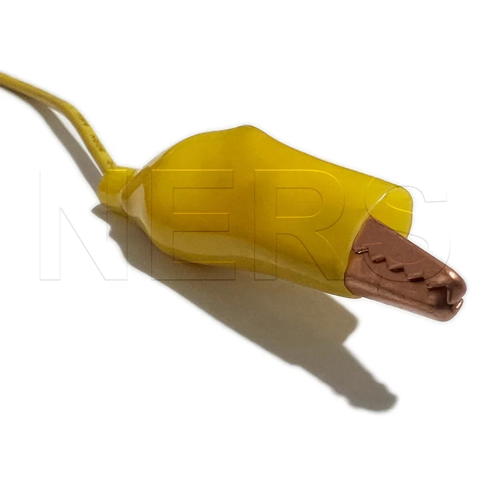 NERS Banana Plug Аллигатор зажим 350 длинный желтый AWG многожильный #18 медный разъем