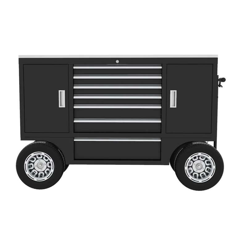 BSCI GS Manufacture 72 Inch rolling mobile pit tool box cart trolley truck toolbox