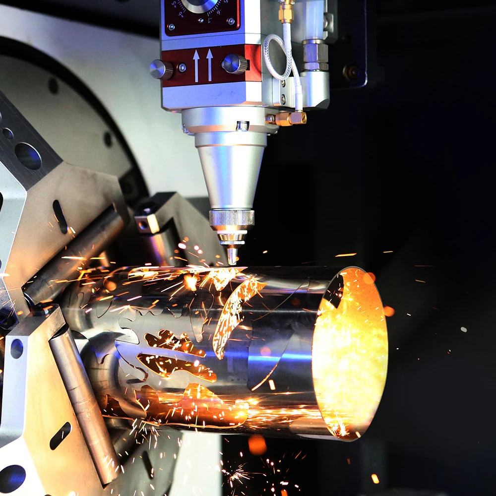 High-speed aluminum pipe cutting machine for industrial use with advanced features and precision