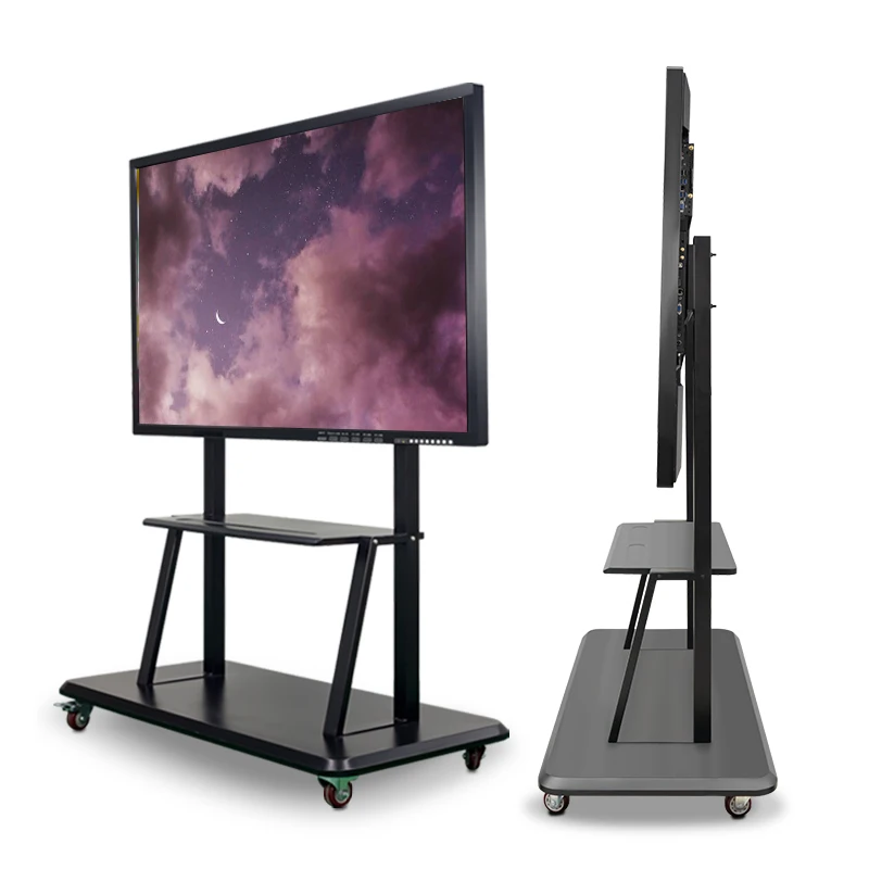 65 75 86 inch blackboard digital for school use E-whiteboard 4K resolution tempered glass protection