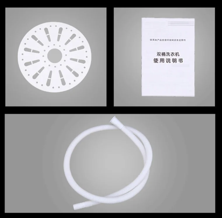 D 4kg double barrel household washing machine Small semi-automatic double cylinder eluting machine Spin  spin out moisture