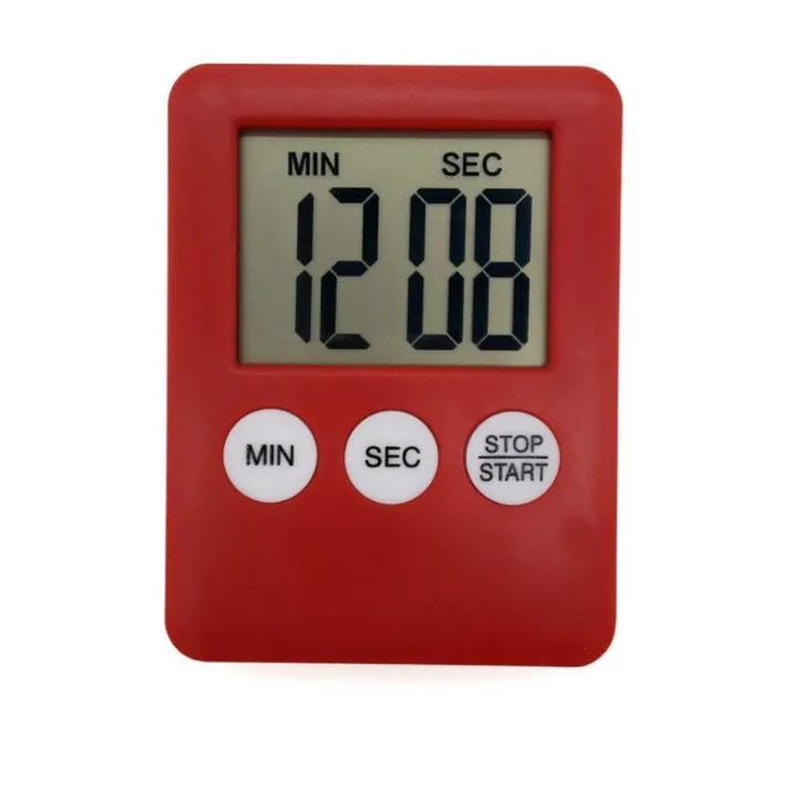 ABS Plastic Surface Portable Small Mini Electronic Countdown Magnetic Digital Kitchen Timer for Food