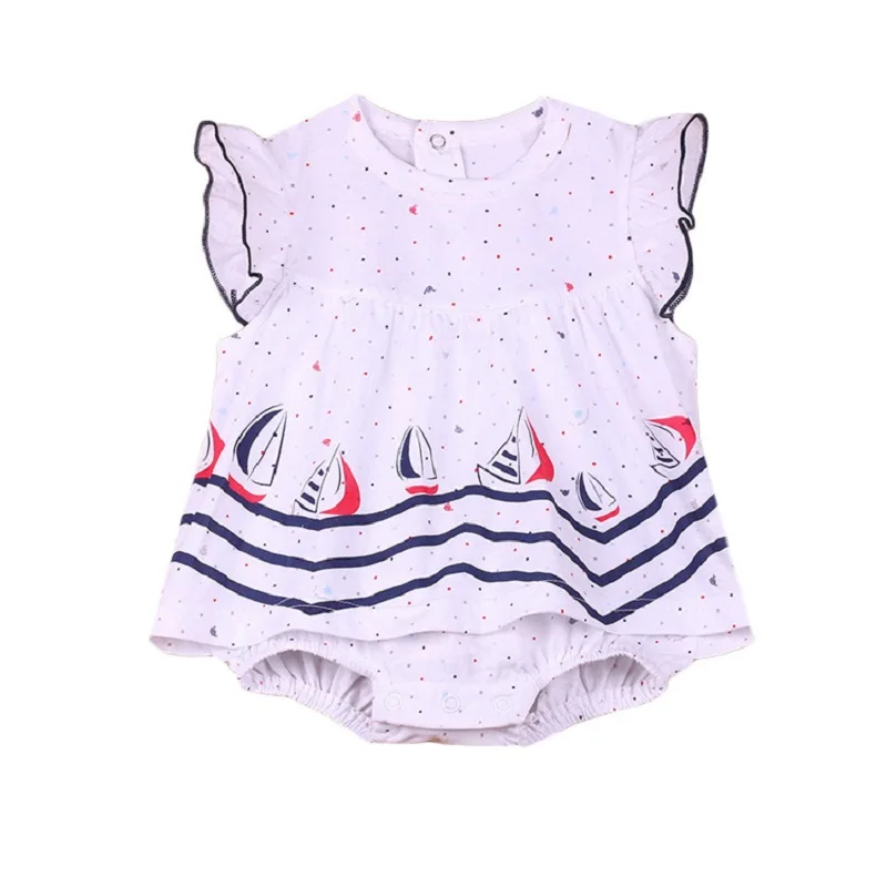 Cute Carrot Printed Newborn Baby Romper Baby Online Clothes Baby Dress New Style