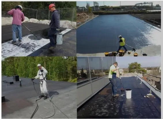 Liquid rubber modified bitumen waterproof roof coating/ Impermeable membrane