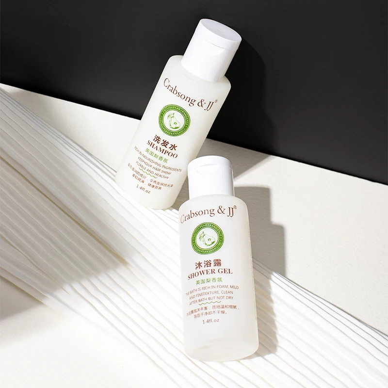 Crabsong&JJ Factory Direct Sale Personalized Luxury Travel Cosmetics Hotel Mini Shampoo For Hotel With Customise Logo