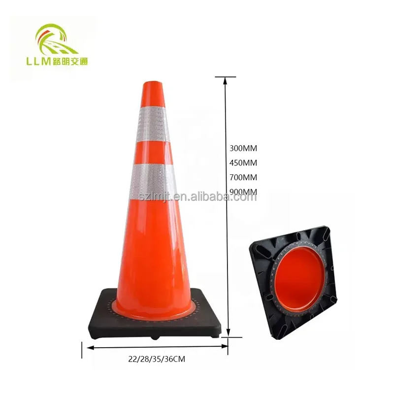 Wholesale Price PVC Traffic Safety Cone High Quality Reflective Traffic Cone for Roadway Safety