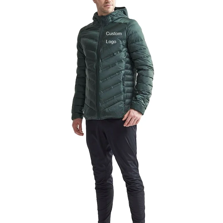 VK Lightweight  Chest Pocket Puffer Water Resistant Windproof Down Mens Jacket