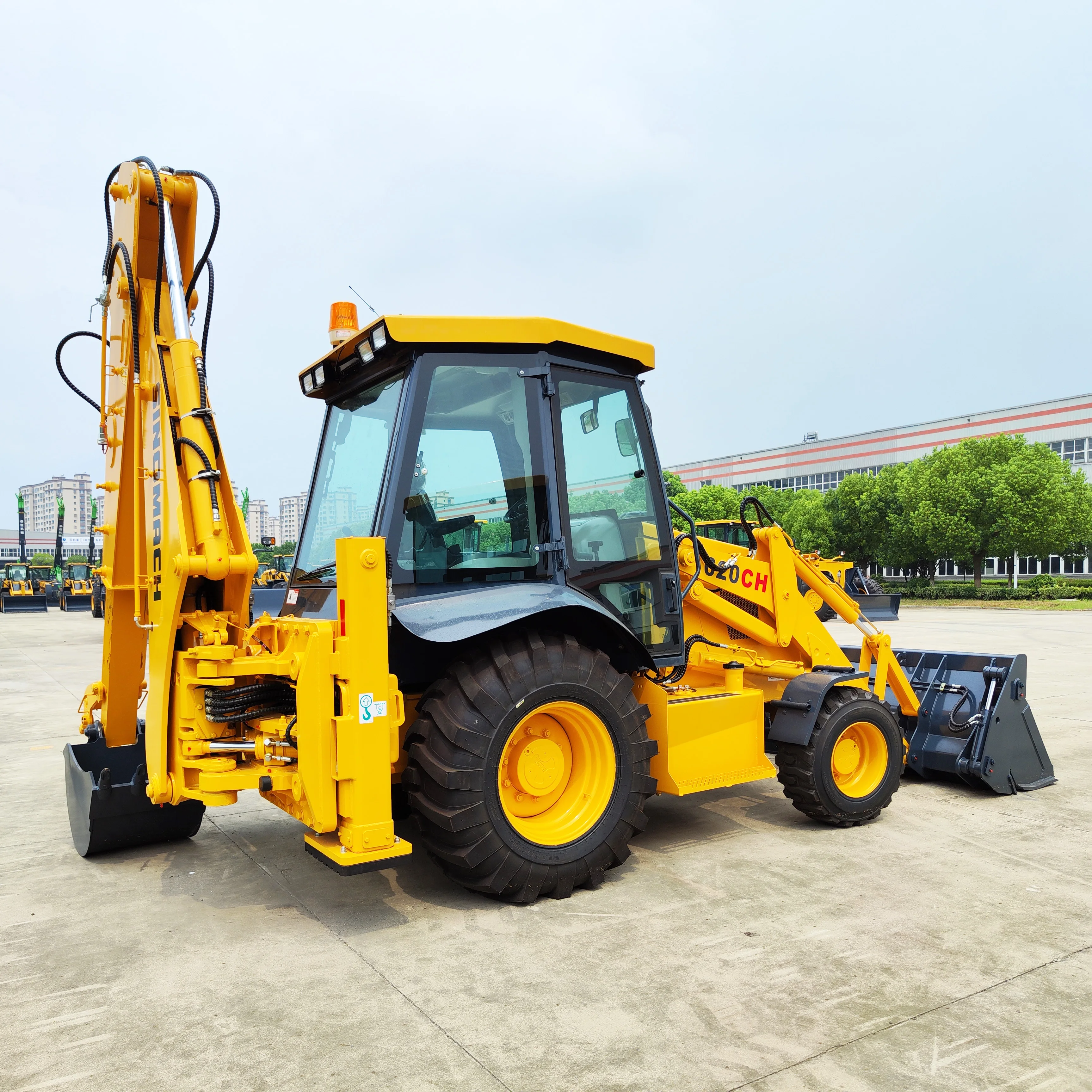 Hot Selling WZC20 4x4 backhoe loader Full hydraulic maintenance-free wet brakes front end wheel loader tractor backhoe loader