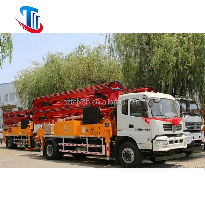 58m ISUZU 58M hydraulic mobile truck mounted concrete pump truck price