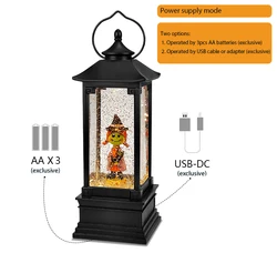 Halloween Water High Quality Lantern Christmas Automatic Battery Operated Gifts Santa Claus Cheap Plastic Wholesale Snow Globes