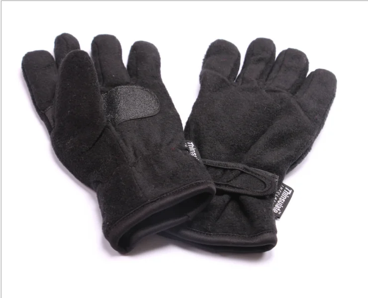 Высококачественная Теплая Мягкая Популярная доставка прямо сейчас дешевле взрослый размер с этикеткой из ПУ флисовые перчатки