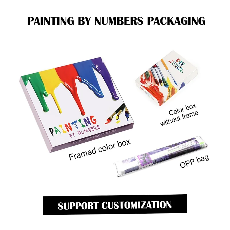 DIY painting by numbers for adult customised paint by numbers modern art paint by number
