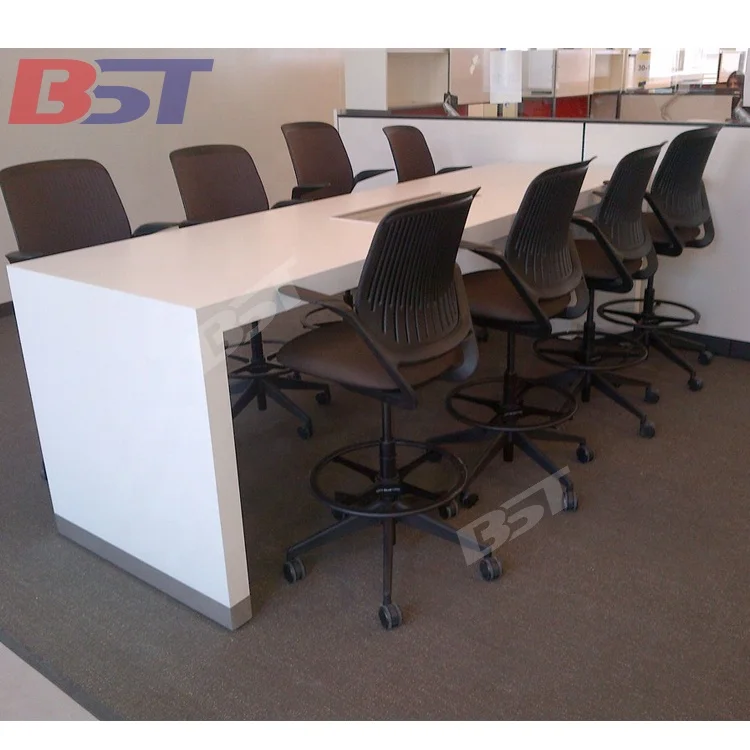 Luxury Style Modern Round Negotiation Office Meeting Room Table Use 8-12 Person Conference Table Desk For Office